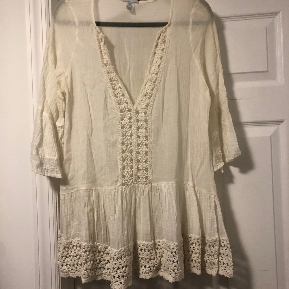 Eberjey Daisy Detail Tunic Dress - S/M